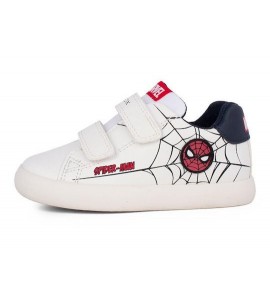 Geox Kids Sneakers Boys Spiderman Gisli B451NE 000BC C0050 White/Red Ανατομικα